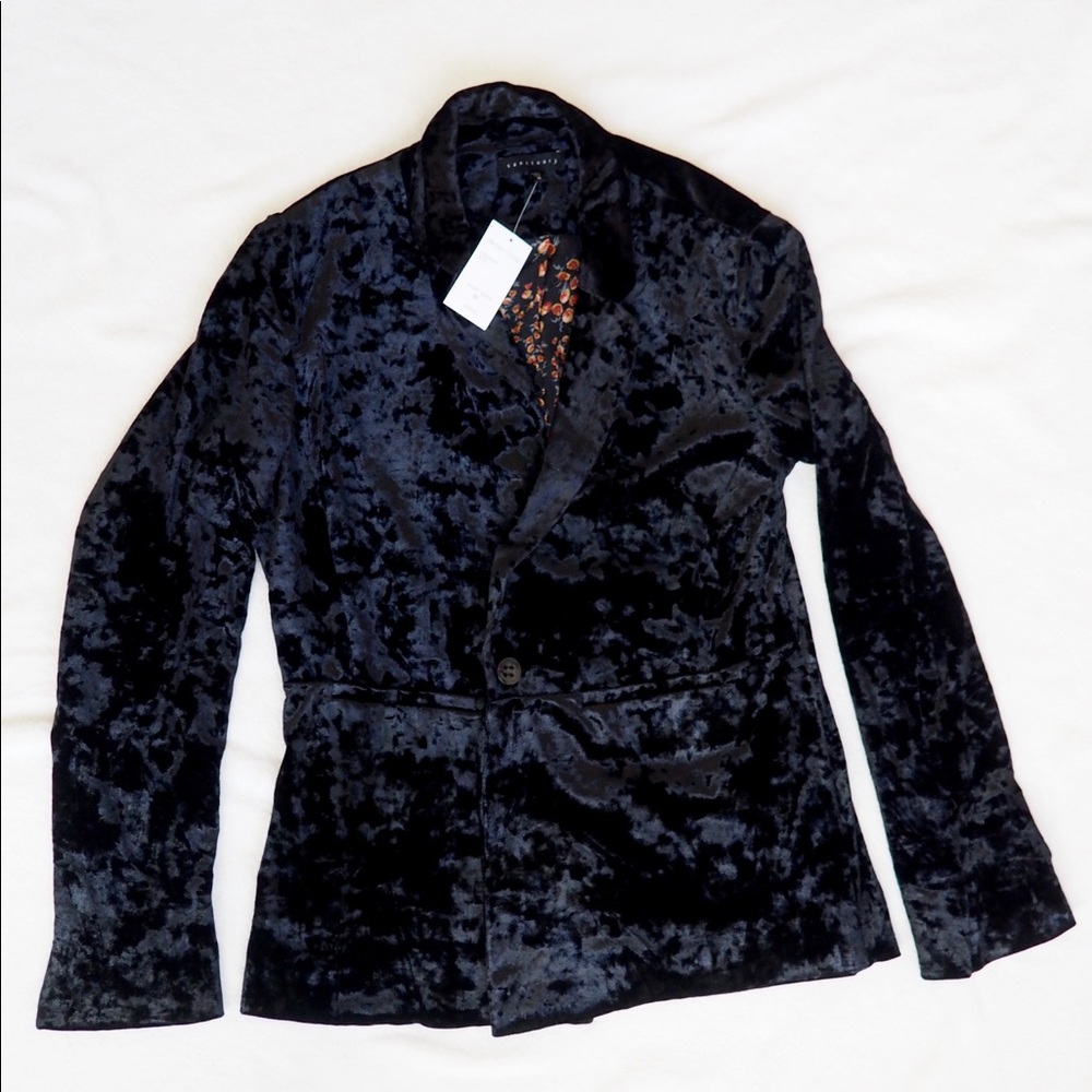 Sanctuary Crushed Velvet Blazer (NWT)